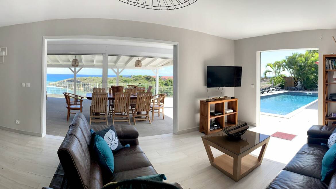 Location Villas “LaBarque” avec vue mer et piscine à Saint-François, Guadeloupe pour 8 à 12 personnes à partir de 482€/nuit