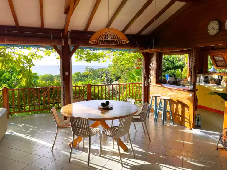 Villa “Nature Caraïbe Lodge” avec piscine à louer à Deshaies,  Guadeloupe pour 6 personnes à partir de 1008 €/semaine