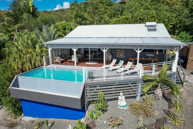 Location 6 personnes “Villa L’Îlot Bleu” avec piscine à Pointe-Noire, Guadeloupe à partir de 1666 €/semaine
