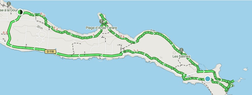 boucle pointe des chateaux au depart de anse à la gourde